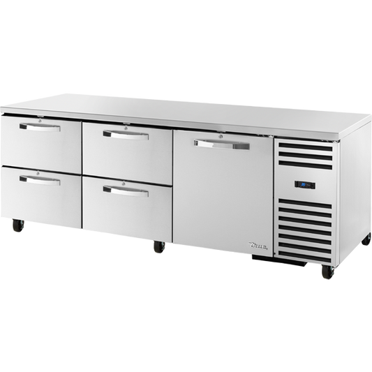 True TUC-93D-4-HC SPEC3 Undercounter Refrigerator, 93", 4 Drawers