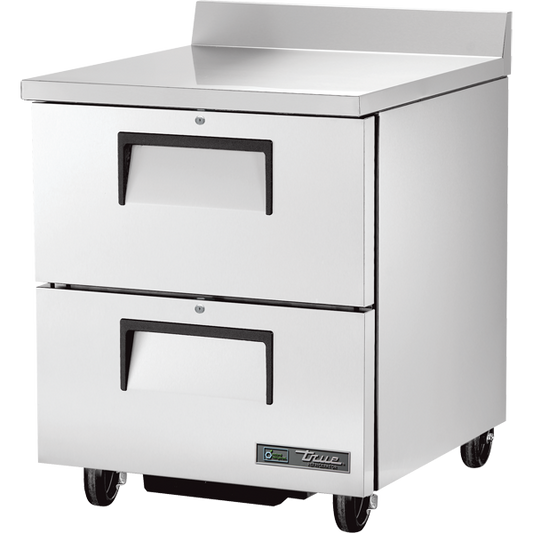True TWT-27D-2-HC Worktop Refrigerator, 27", 2 Drawers
