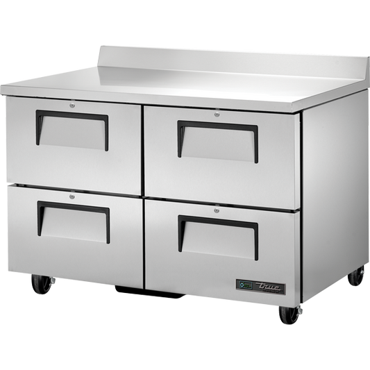 True TWT-48D-4-HC Worktop Refrigerator, 48", 4 Drawers