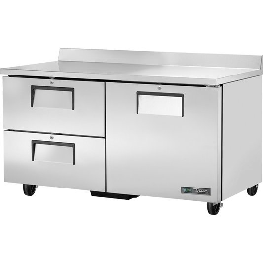 True TWT-60D-2-HC Worktop Refrigerator, 60", 2 Drawers