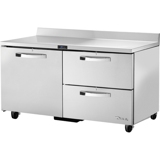 True TWT-60D-2-HC SPEC3 Worktop Refrigerator, 60", 2 Drawers, Spec Package