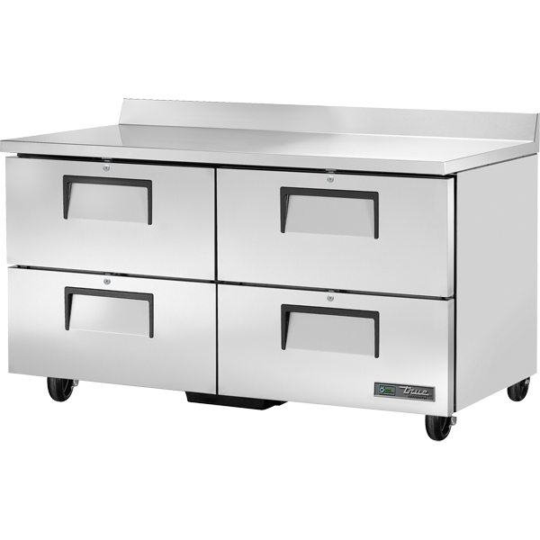 True TWT-60D-4-HC Worktop Refrigerator, 60", 4 Drawers