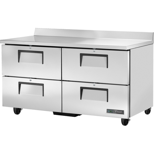 True TWT-60D-4-HC Worktop Refrigerator, 60", 4 Drawers