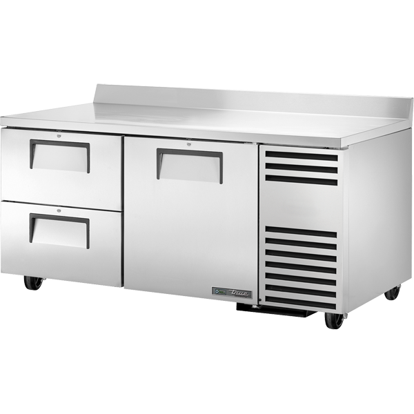 True TWT-67D-2-HC Worktop Refrigerator, 67", 2 Drawers