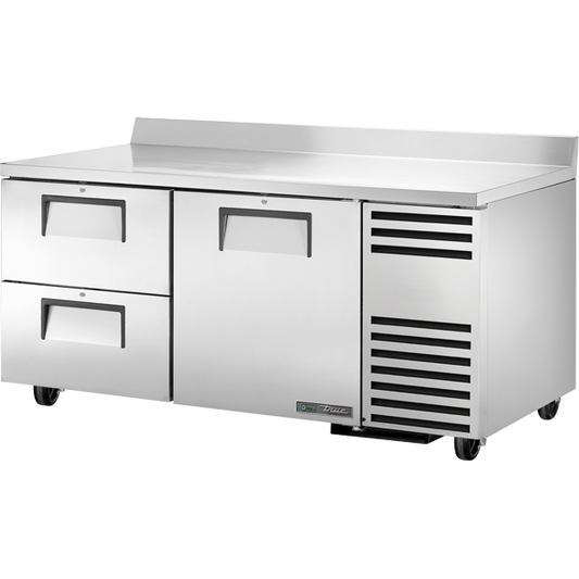 True TWT-67D-2-HC Worktop Refrigerator, 67", 2 Drawers