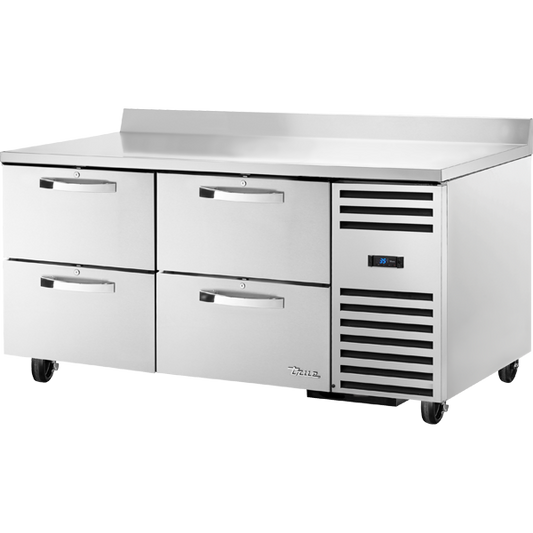 True TWT-67D-4-HC SPEC3 Worktop Refrigerator, 67", 4 Drawers, Spec Package