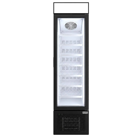 Unity U-17F 17 Inch 5.12 Cu. Ft. -4°F to-5°F Glass Door Merchandiser Freezer 110V