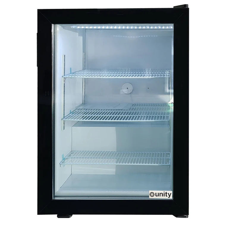 UNITY U-CF3 3.5 Cu.Ft. 23-Inch Countertop Glass Door Display Freezer -13°F to 5°F