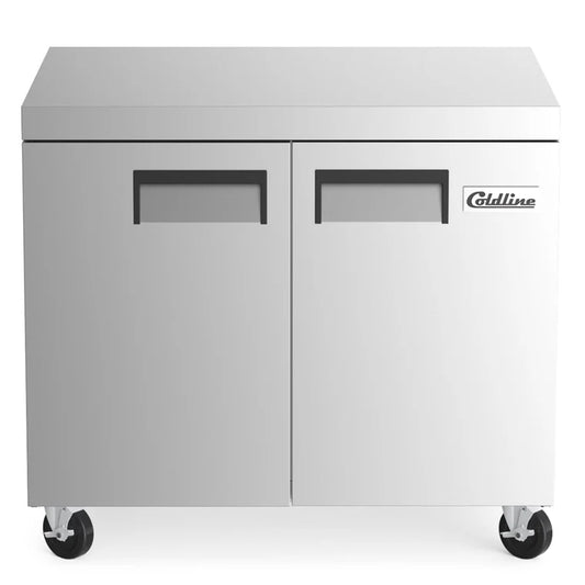 Coldline UC-36R 36” Undercounter Work Top Refrigerator - 8.5 Cu. Ft.