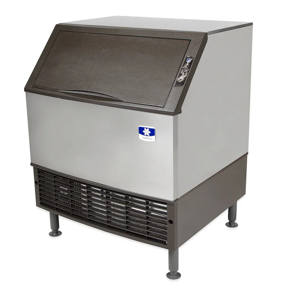 Manitowoc UDF0310W NEO Undercounter Full Dice Ice Machine Head and Bin 295 lb/24 hr Water-Cooled