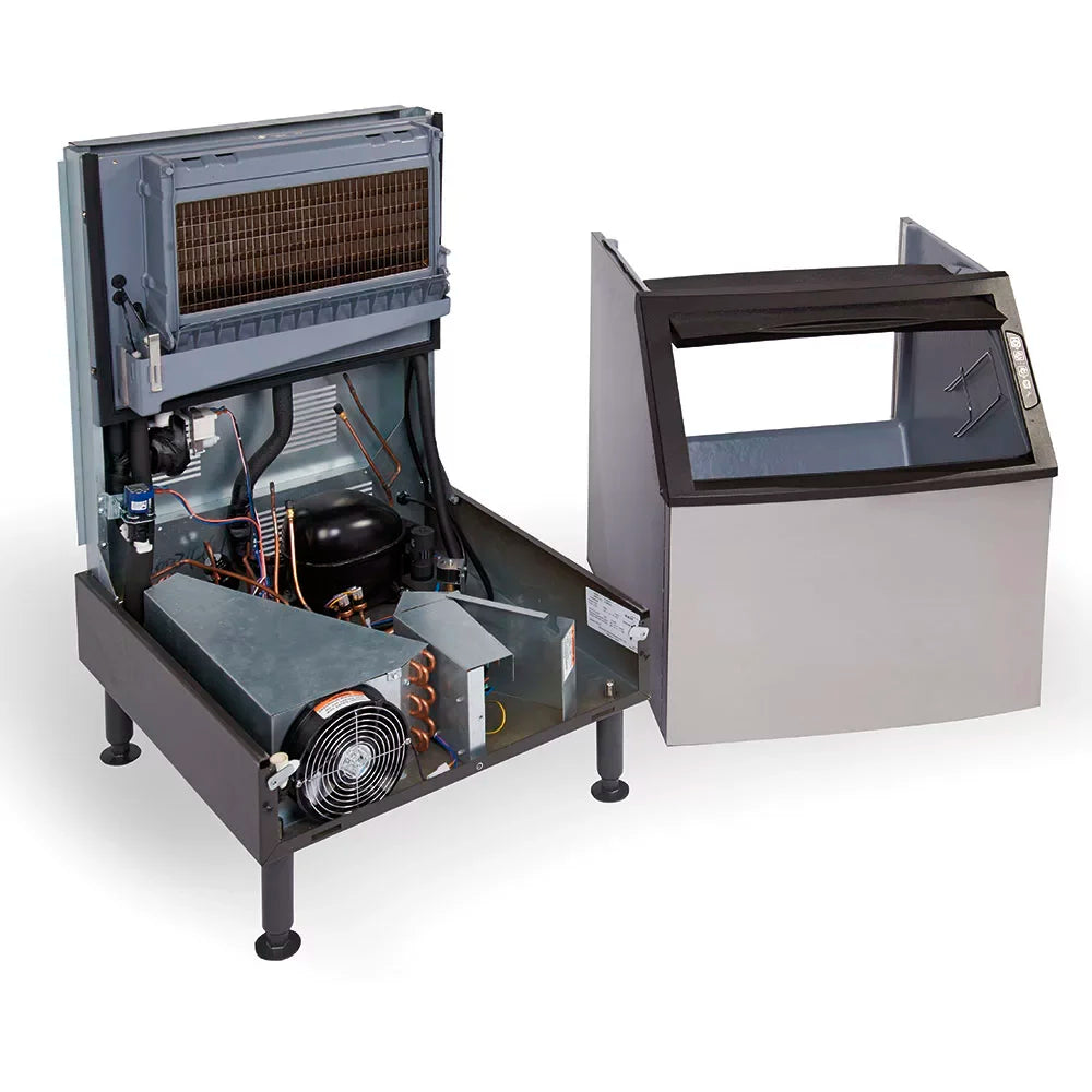 Manitowoc UYF0240A NEO Undercounter Half Dice Ice Machine Head and Bin 219 lb/24 hr Air-Cooled