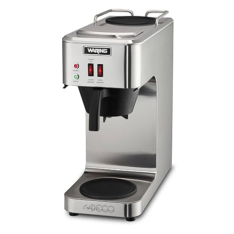 Waring WCM50 Commercial Coffee Brewer Head with 3 Warmers 120V Tabletop Processing Unit
