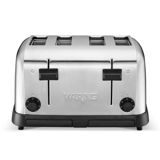 Waring WCT708 Commercial 4-Slot Extra-Long Electronic Toaster Head 120V High-Capacity Station