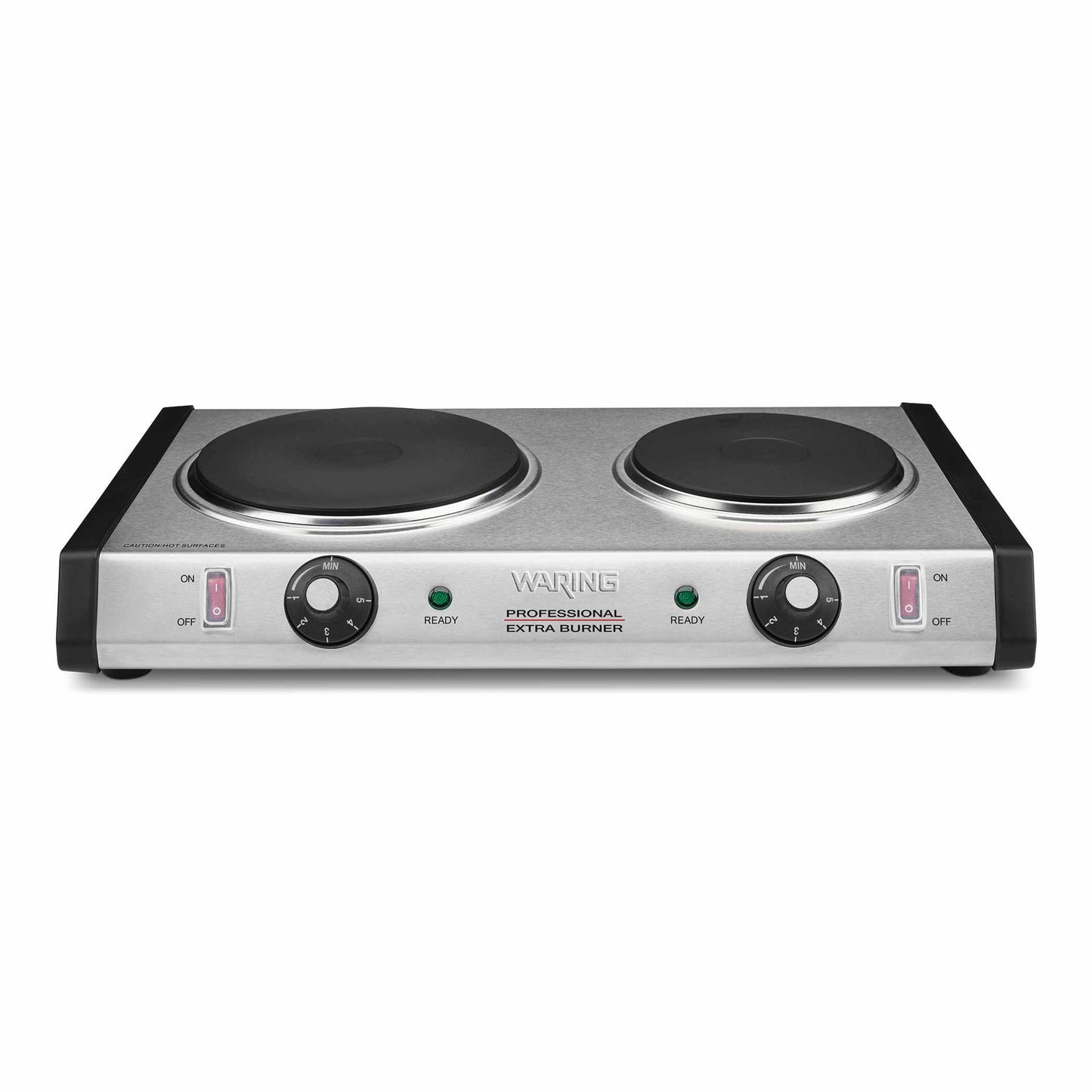Waring WDB600 Commercial Double Solid Burner Head 120V Dual-Zone Electric Workstation
