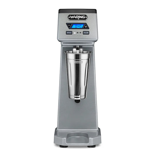 Waring WDM120TX Heavy-Duty Single-Spindle Counter-Top Commercial Drink Mixer with Electronic Touchpad Timer - 120V, 1 HP