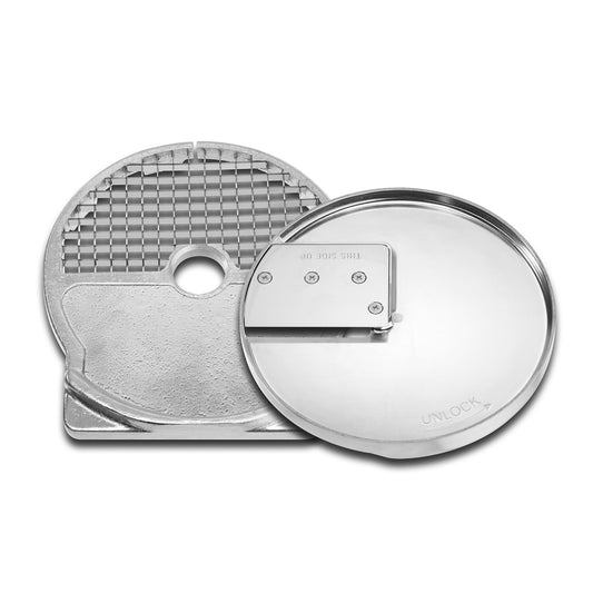 Waring WFP16S26 WFP16S Series 10mm Commercial Dicing Assembly Kit Combo with Slicing Disc and Punch Tool