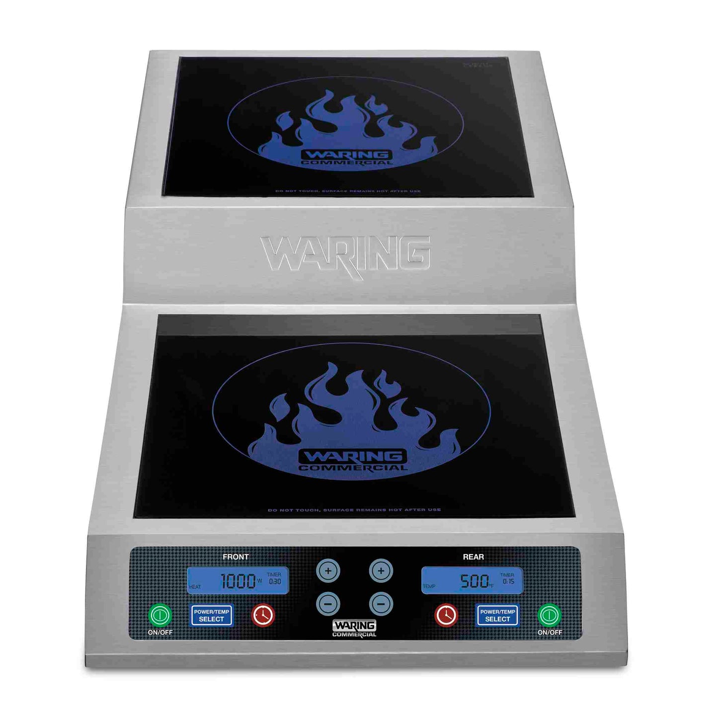 Waring WIH800 Commercial Double Induction Range Head 208V/240V Dual-Zone Step-Up Workstation