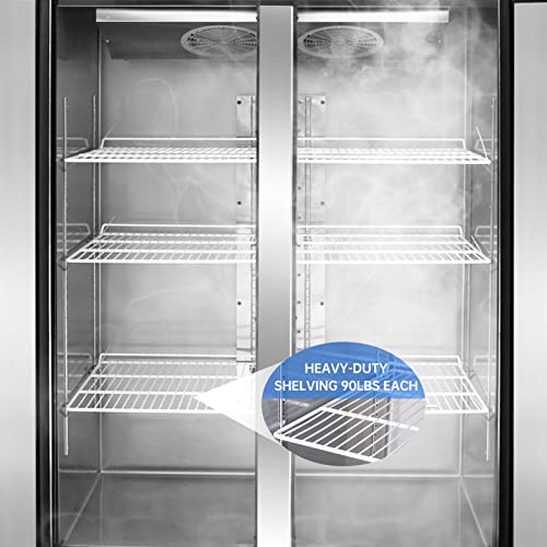 WESTLAKE WK-48RF 36 Cu.Ft. 2-Solid-Door Refrigerator and Freezer 33°F to 41°F / -8°F to 0°F