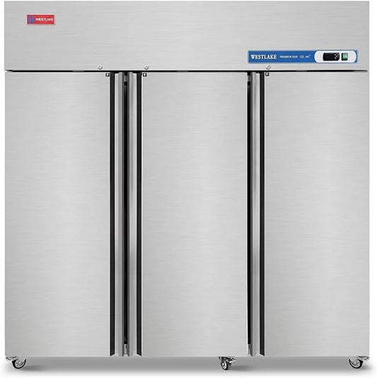 West Lake WK-72F Commercial Freezer 72" 3-Door -8-0°F