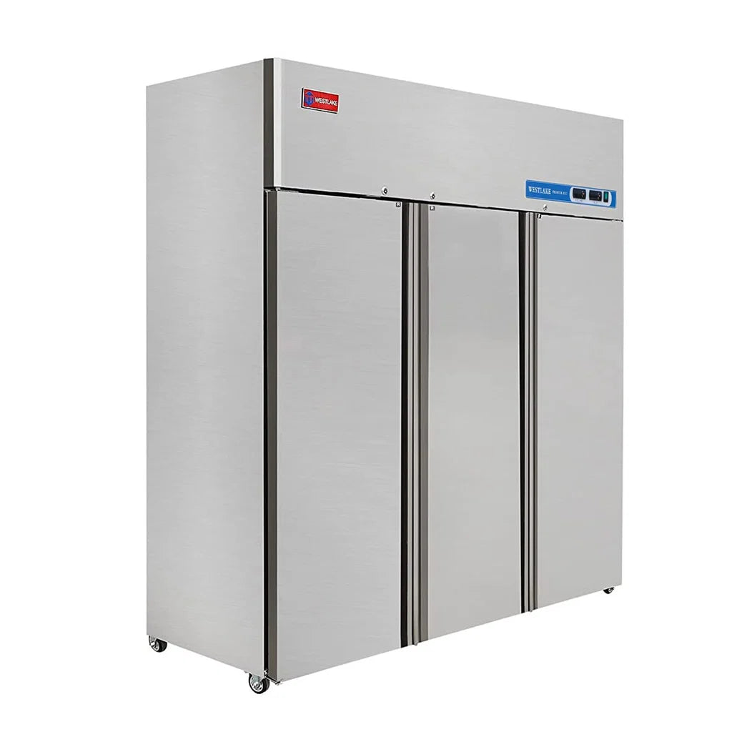 WESTLAKE WK-72RF 54 Cu.Ft. 3-Solid-Door Reach-In Refrigerator and Freezer 33°F to 40°F and -8°F to 0°F
