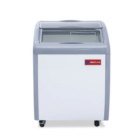 Westlake WK-SD150JY 5.3 Cu. Ft. Commercial Flat Glass Top Display Freezer