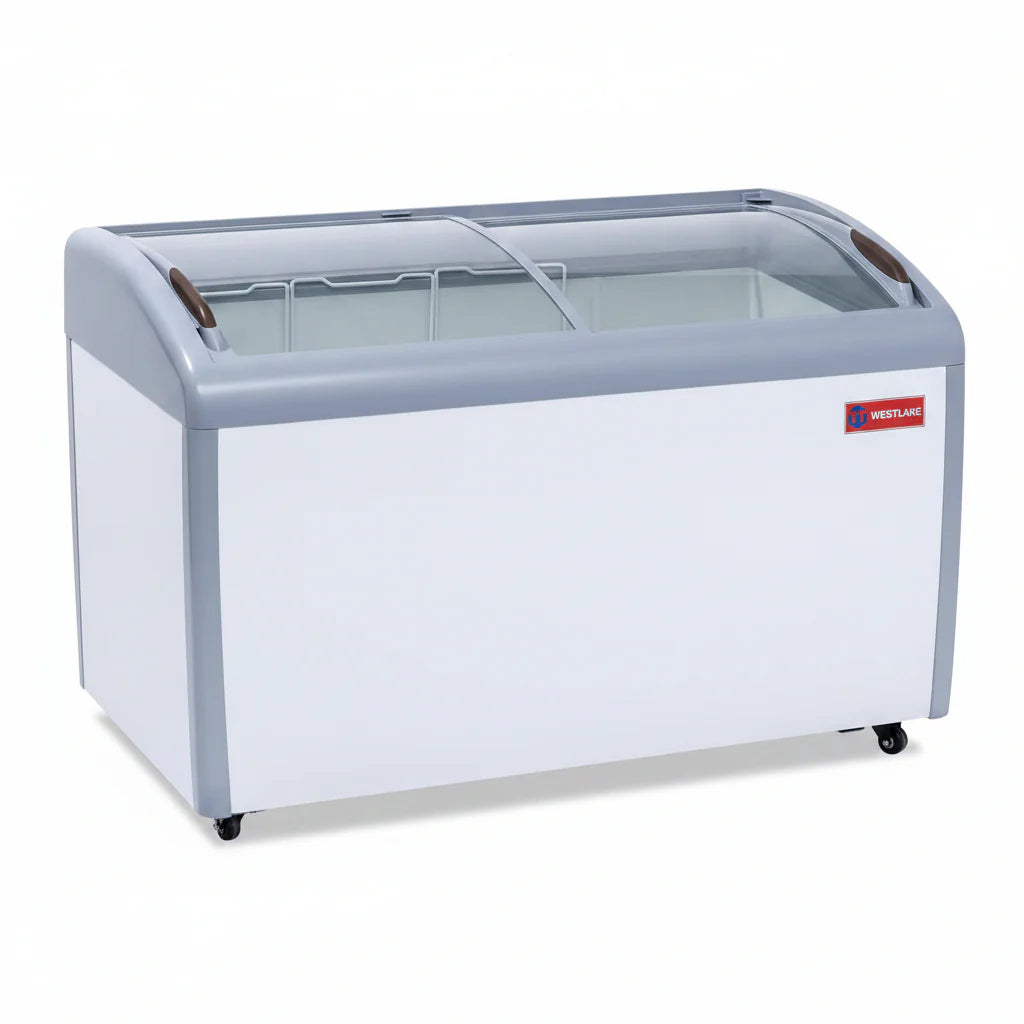 Westlake WK-SD360JY 12.7 Cu. Ft. Commercial Flat Glass Top Display Freezer