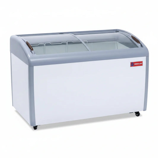 Westlake WK-SD360JY 12.7 Cu. Ft. Commercial Flat Glass Top Display Freezer