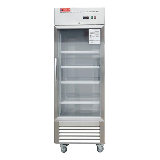 West Lake WKR-23BG Glass Door Merchandiser Refrigerator 1 Door 33-40°F