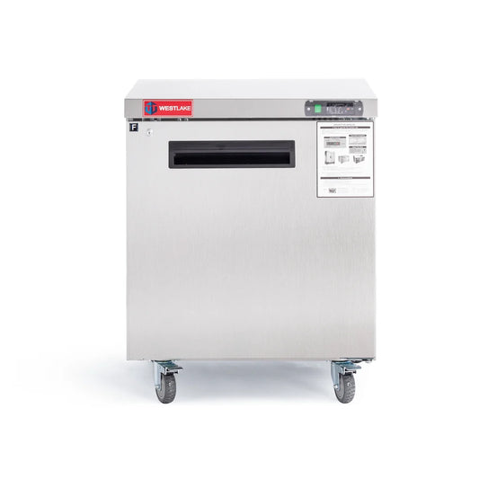 WESTLAKE WKTF-27B 6.3 Cubic Feet 1-Solid-Door Undercounter Freezer -8°F to 0°F