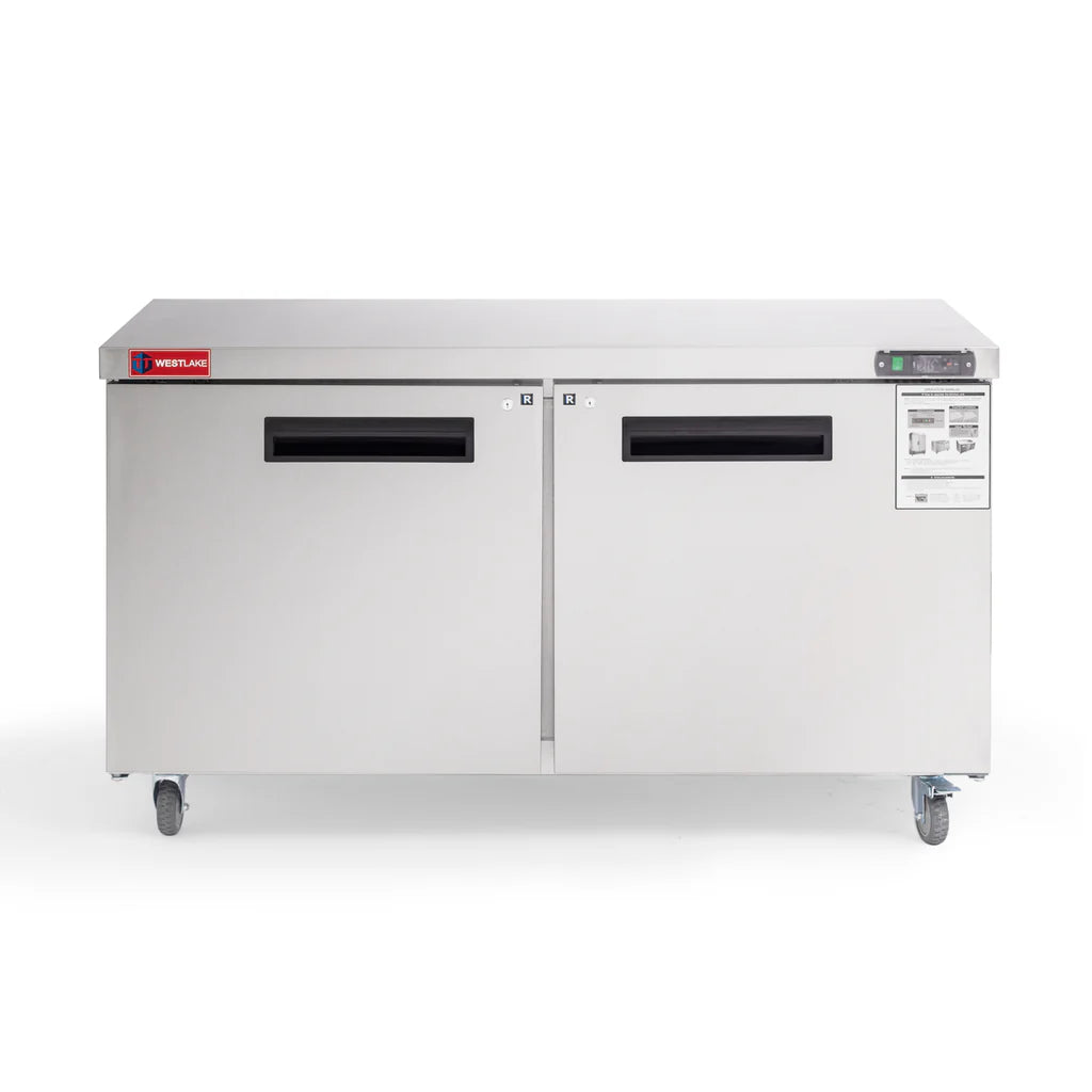 West Lake WKTR-60B Undercounter Refrigerator 2 Door 33-40°F