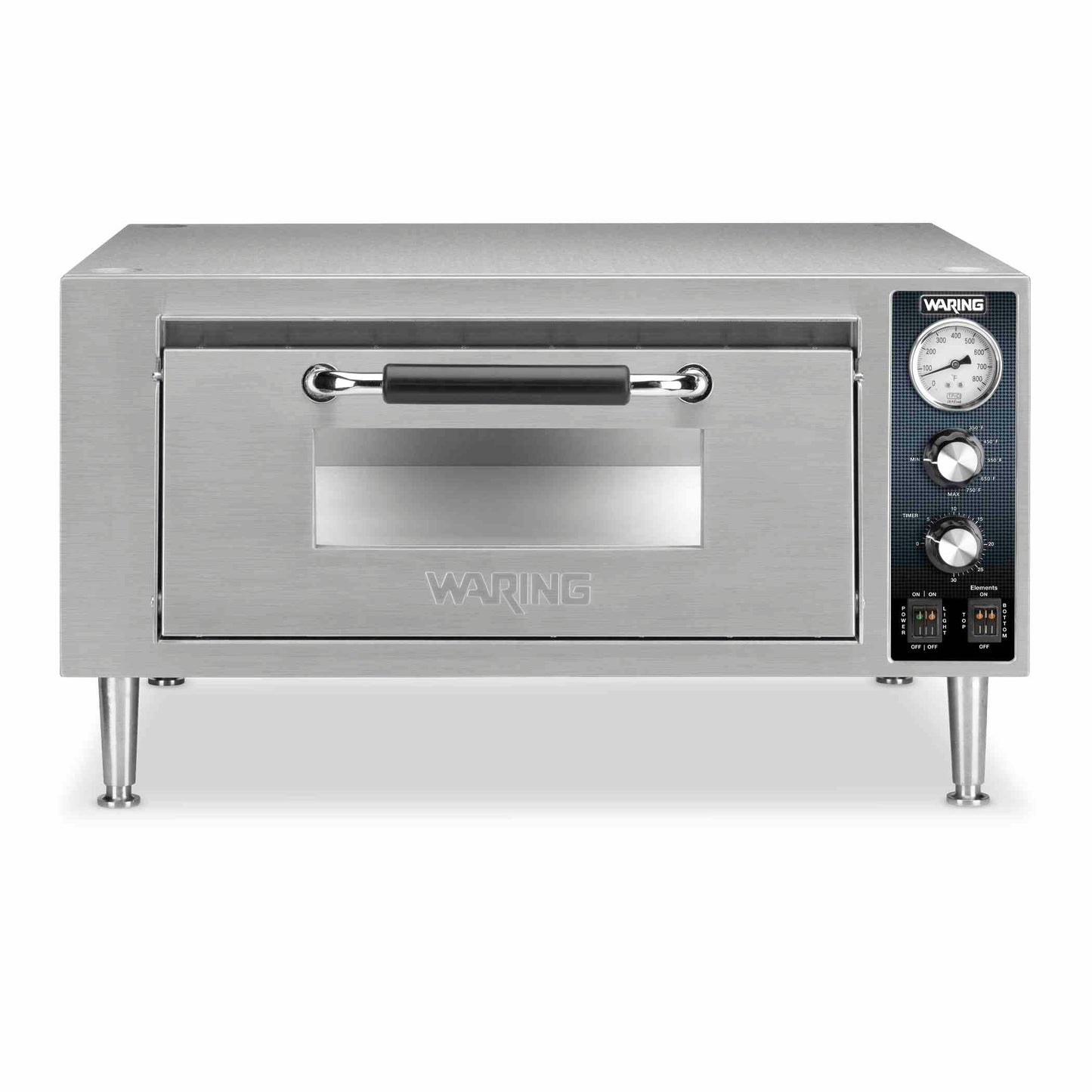 Waring WPO500 Commercial Single-Deck Heavy-Duty Pizza Oven Head 120V Large-Format Console