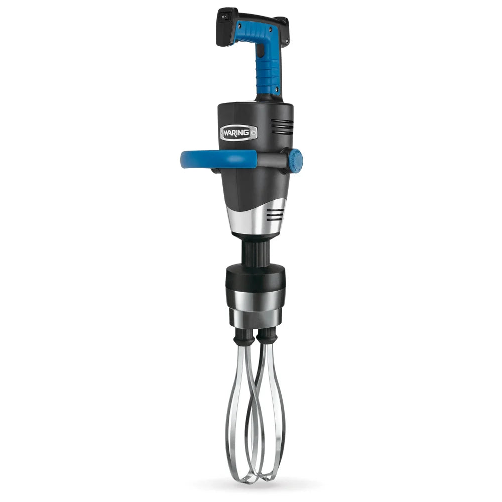 Waring WSBPPWX Big Stik EvolutionX Heavy-Duty Commercial Immersion Blender Power Pack with 10-Inch Stainless Steel Removable Whisk Attachment - 120V, 9 Speeds