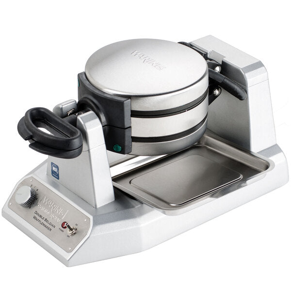 Waring WW200 Commercial Double Belgian Waffle Maker Head Stacked Countertop Baking Station