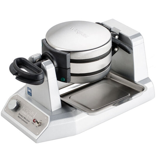 Waring WW200 Commercial Double Belgian Waffle Maker Head Stacked Countertop Baking Station