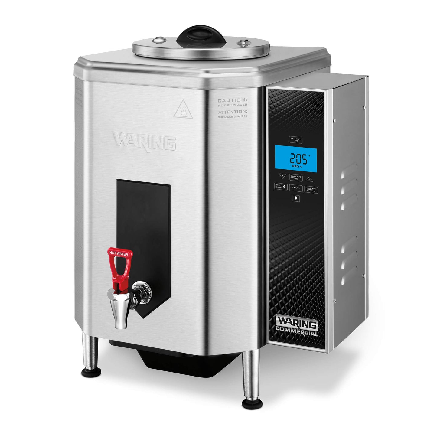 Waring WWB10GB Commercial 10-Gallon Water Boiler Head with Black Tap Handle 120V Workstation