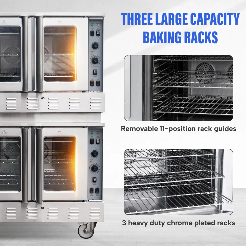 West Lake GCO511S Double Convection Oven 39" 60,000 Btu x2