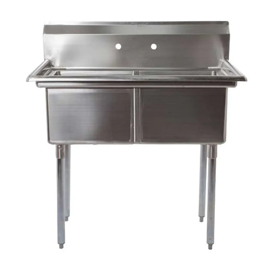 Prepline XS2C-1818 18 x 18 Inches Stainless Steel Splash Mount Utility Sink
