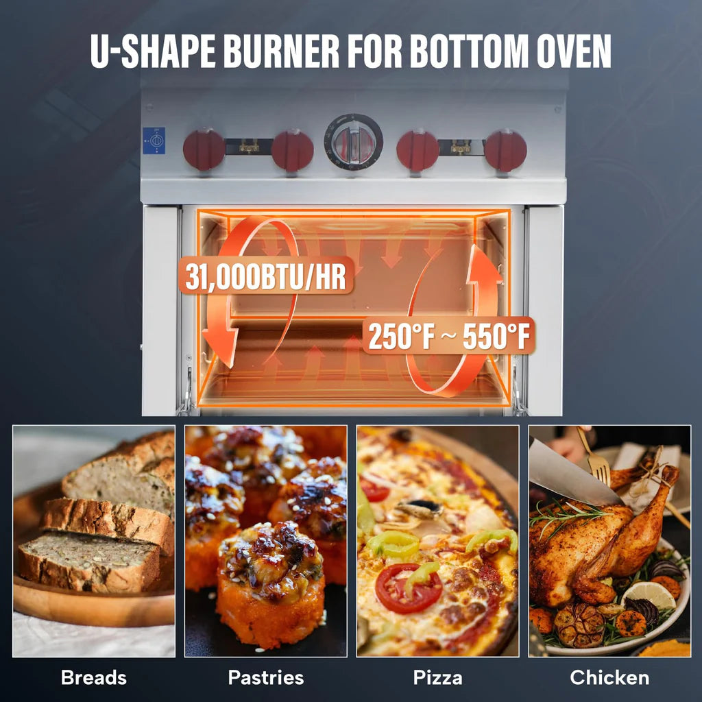 West Lake RGR24 Gas Range With Oven 24" 30,000 Btu Oven 31,000 Btu Burners